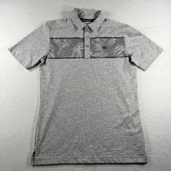 NEW 2022 Travis Mathew Make Camp Golf Polo Heather Light Gray Men’s Small NWT - Picture 2 of 6